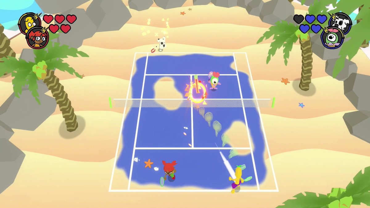 GRDLab's tweet image. I&apos;m a #solodevsurvivor and I&apos;m working on Quacolé Tennis. In this game, you face the most unexpected opponents in completely crazy tennis matches. Special powers, dangerous obstacles, unconventional rules - anything goes in a tennis match to decide who&apos;s the best!