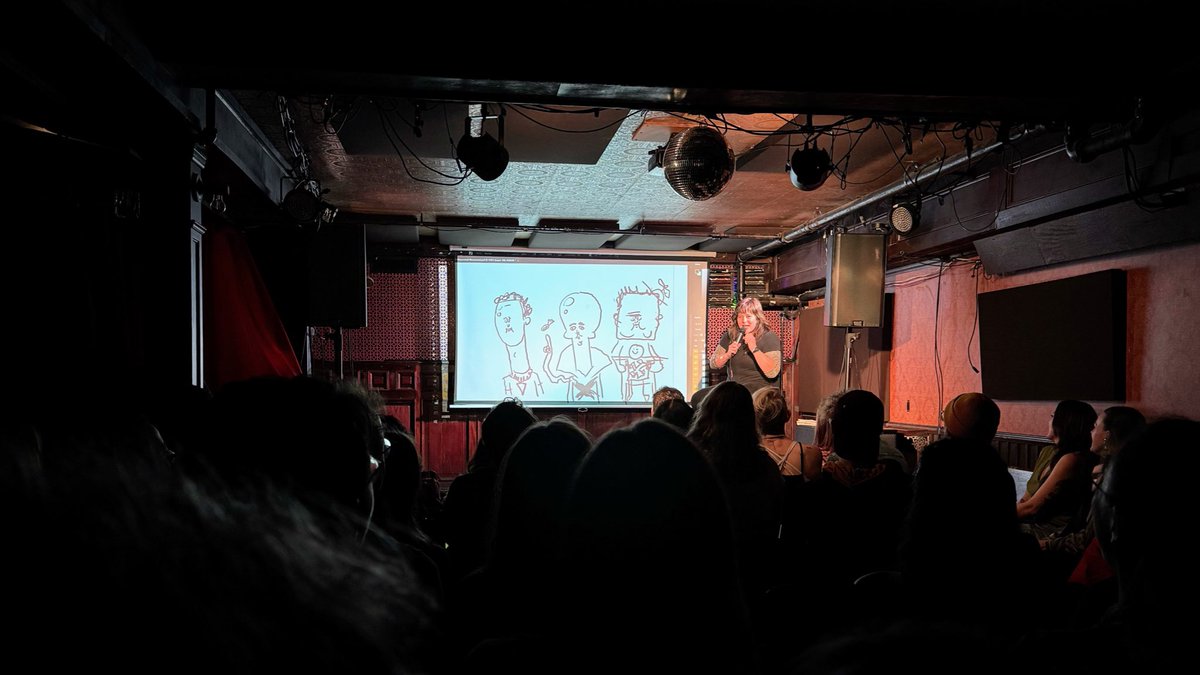 Bryan Brinkman (@bryanbrinkman) on Twitter photo Thanks to everyone who came out to our 10th anniversary <a href="/PictureThisShow/">Picture This! 🎨 🎭</a> and big shout out to <a href="/JennyGorelick/">Jenny</a> for filling in last minute, had a blast drawing for you. ❤️
Here’s a pic of <a href="/Brandazzle/">Brandie Posey💀🔥</a> 🎤 & Smo🖌️ closing out the night. Thanks to everyone who came out to our 10th anniversary <a href="/PictureThisShow/">Picture This! 🎨 🎭</a> and big shout out to <a href="/JennyGorelick/">Jenny</a> for filling in last minute, had a blast drawing for you. ❤️
Here’s a pic of <a href="/Brandazzle/">Brandie Posey💀🔥</a> 🎤 & Smo🖌️ closing out the night.