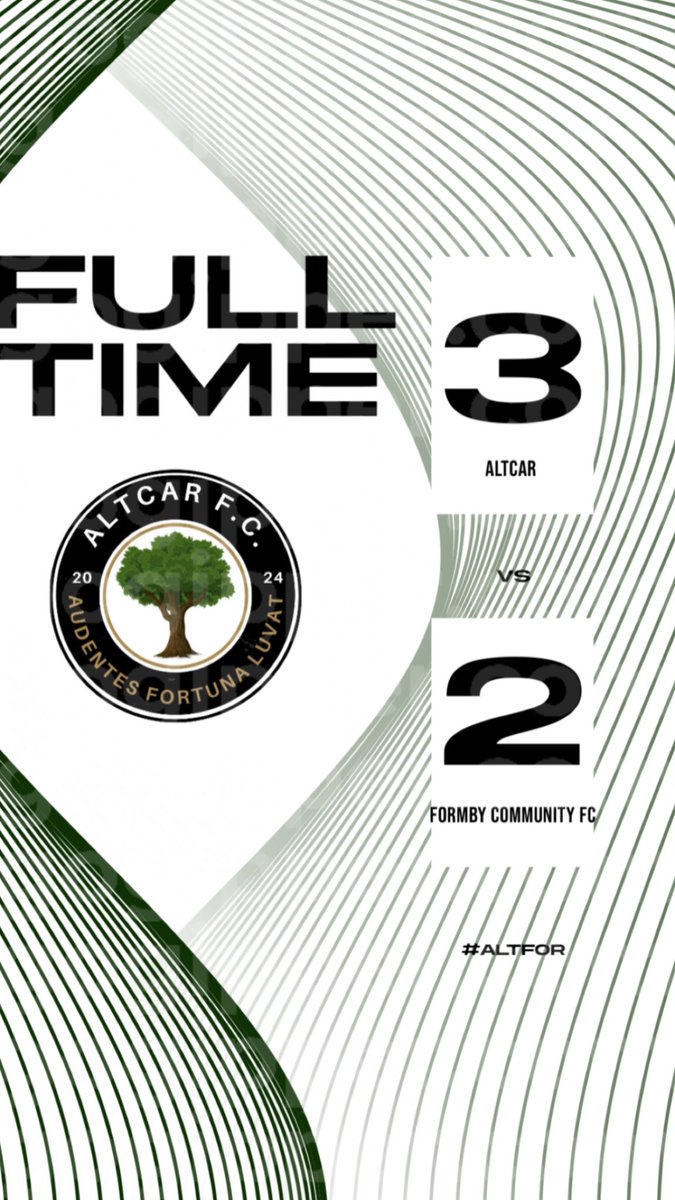Altcar Football Club (@altcar_fc) on Twitter photo Full Time: Altcar 3-2 <a href="/formby_cfc/">Formby Community FC</a>
A late goal right at the end as we battled hard to clinch the win and get into the hat for the next round of the cup 🎩
Goalscorers:
Michael Gannon ⚽️
George Newman ⚽️
Callum Sandle ⚽️
#ALTFOR Full Time: Altcar 3-2 <a href="/formby_cfc/">Formby Community FC</a>
A late goal right at the end as we battled hard to clinch the win and get into the hat for the next round of the cup 🎩
Goalscorers:
Michael Gannon ⚽️
George Newman ⚽️
Callum Sandle ⚽️
#ALTFOR