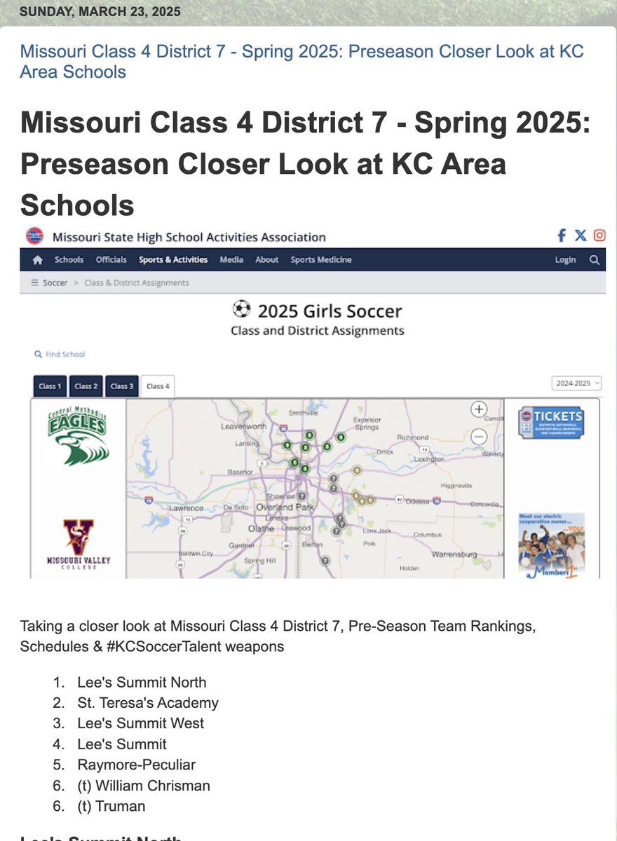 SoccerKC (@hssoccerkc) on Twitter photo New Post - take a closer look at Missouri Class 4 District 7 KC area teams, their schedules, weapons, & a few quick thoughts.
Take a closer look: hssoccerkc.blogspot.com/2025/03/missou…
<a href="/LSNBroncoSoccer/">LSN Bronco Soccer</a> <a href="/STAsports/">St. Teresa's Academy Athletics</a> <a href="/LSWTitanSoccer/">LS West Titan Soccer</a> <a href="/LSTigerSoccer/">LSHS Soccer Program</a> <a href="/RayPecSoccer/">Ray-Pec Soccer</a> <a href="/WCGirlsSoccer_/">WCHS Soccer</a> <a href="/Truman_Soccer/">Truman Soccer</a> New Post - take a closer look at Missouri Class 4 District 7 KC area teams, their schedules, weapons, & a few quick thoughts.
Take a closer look: hssoccerkc.blogspot.com/2025/03/missou…
<a href="/LSNBroncoSoccer/">LSN Bronco Soccer</a> <a href="/STAsports/">St. Teresa's Academy Athletics</a> <a href="/LSWTitanSoccer/">LS West Titan Soccer</a> <a href="/LSTigerSoccer/">LSHS Soccer Program</a> <a href="/RayPecSoccer/">Ray-Pec Soccer</a> <a href="/WCGirlsSoccer_/">WCHS Soccer</a> <a href="/Truman_Soccer/">Truman Soccer</a>