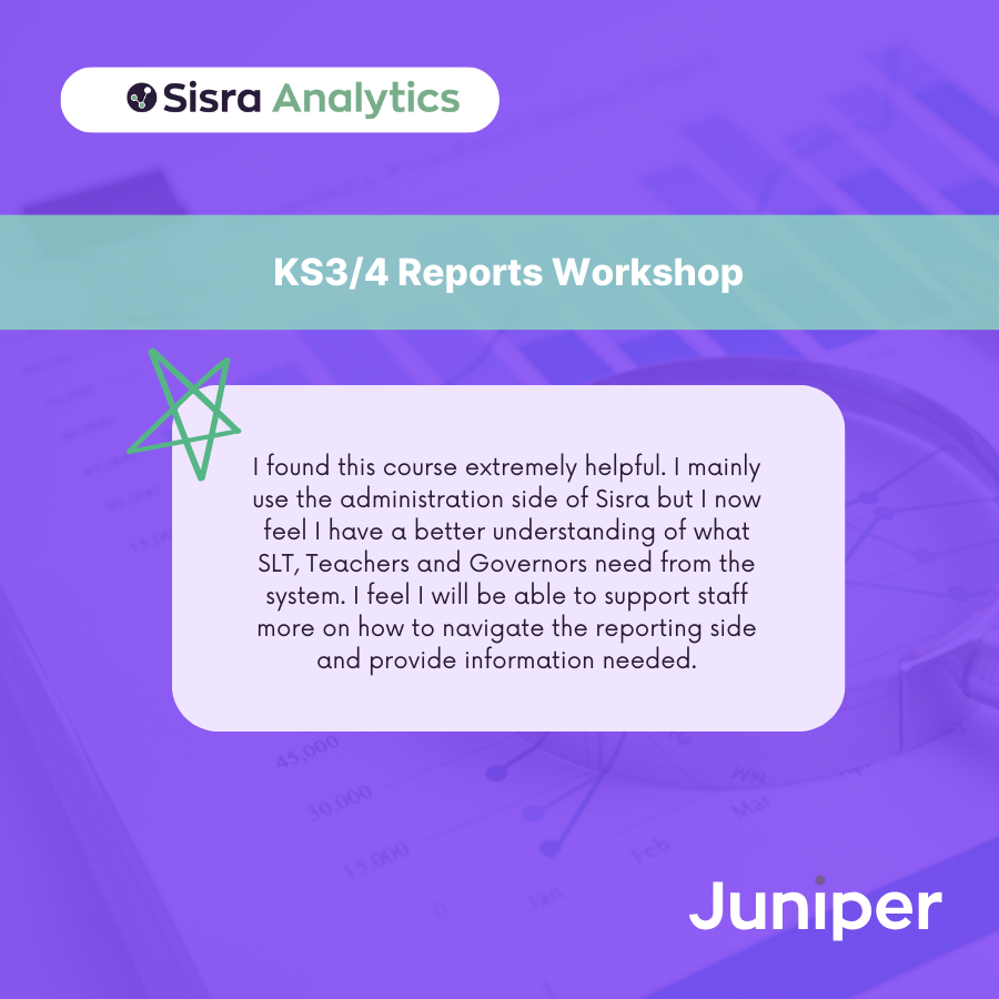 Our final Sisra KS3/4 Reports Workshop of the term takes place 2nd &amp; 3rd of April!

Learn how to find the data you need as efficiently as possible &amp; pick up some top tips to help staff identify underachievement.

Follow the link for full details &amp; to book: eu1.hubs.ly/H0hwTzw0