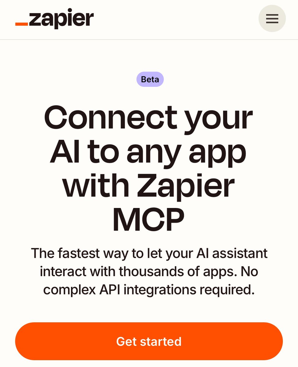 rafalwilinski's tweet image. So we launched a thing.

zapier.com/mcp