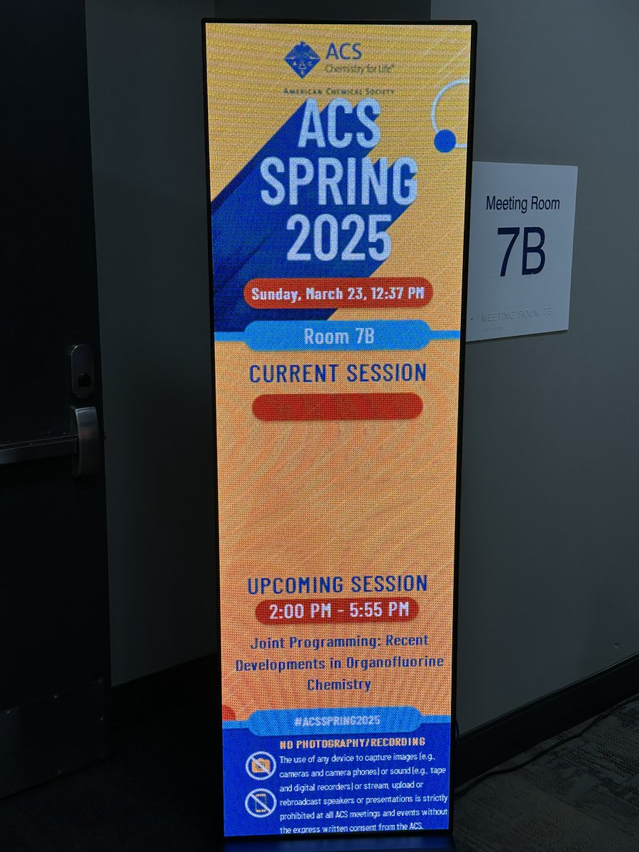 Come join us TODAY to hear about some exciting synthetic fluorine chemistry at ACS in room 7B.  Some will take fluorine off molecules, some will put fluorine on molecules, and in all cases, we plan to give you a broad outlook on the current state and future of fluorine chemistry.