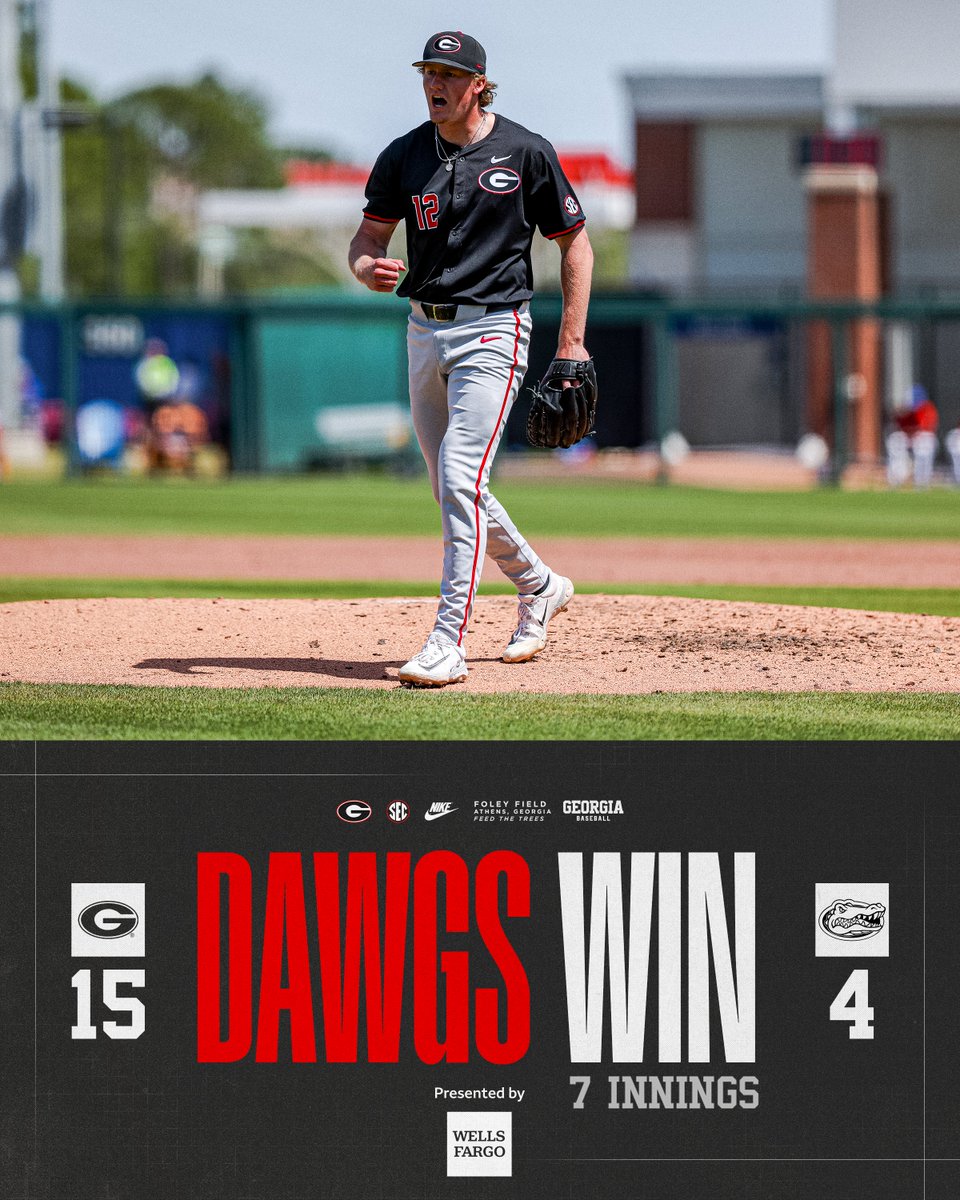 Georgia Baseball (@baseballuga) on Twitter photo See ya later, alligator π
The Dawgs complete the first road sweep over Florida since 2006.
Georgia will return to Foley Field for a midweek matchup against West Georgia at 5 p.m. on Tuesday.
#GoDawgs | <a href="/WellsFargo/">Wells Fargo</a> See ya later, alligator π
The Dawgs complete the first road sweep over Florida since 2006.
Georgia will return to Foley Field for a midweek matchup against West Georgia at 5 p.m. on Tuesday.
#GoDawgs | <a href="/WellsFargo/">Wells Fargo</a>