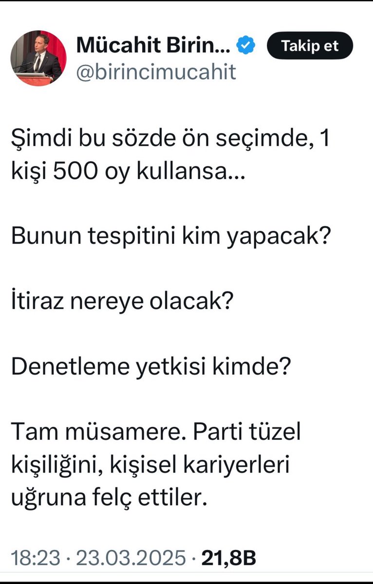 Ulan hakikaten "kişi kendinden bilirmiş işi" bu kadar kişi oy kullandık. Birinizin aklına geldi mi lan ben 2 tane oy atayım demek? Cidden soruyorum. Adamların aklı sadece hırsızlığa dolandırıcılığa hileye çalışıyor.