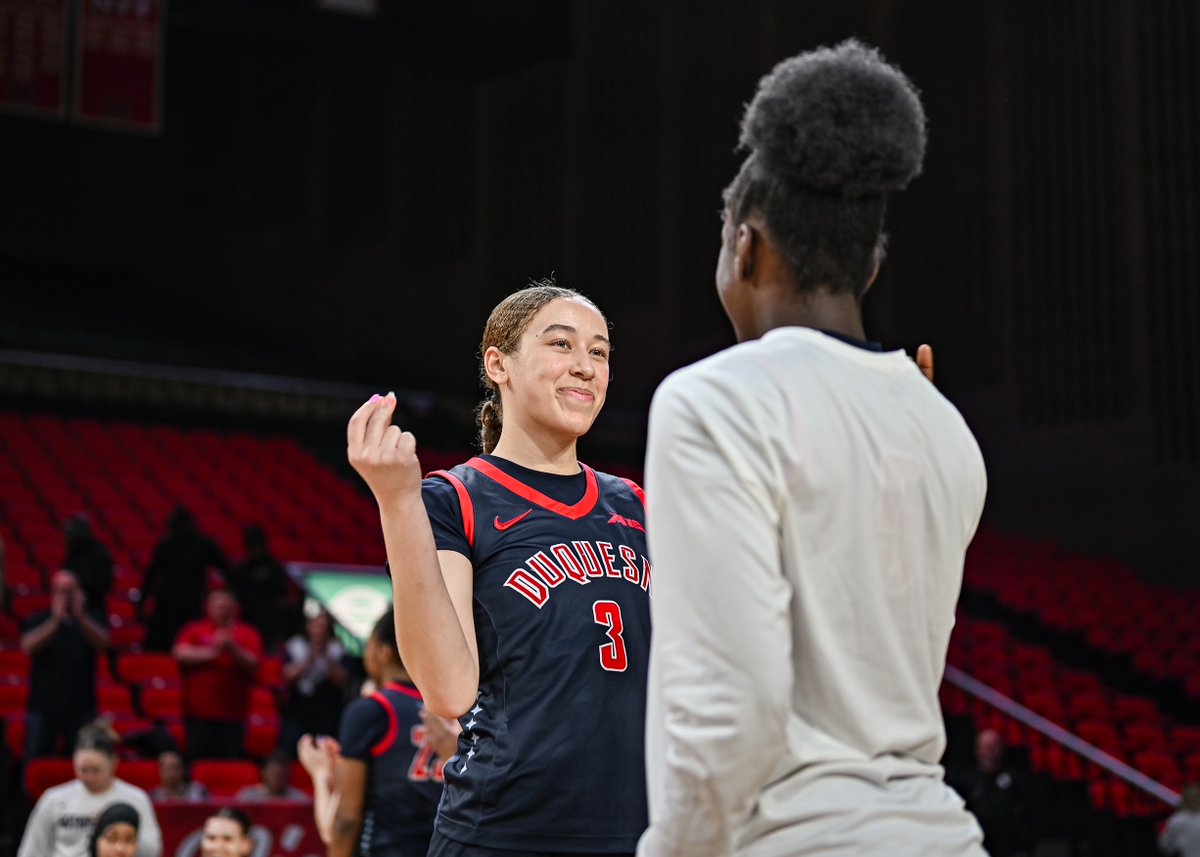 Duquesne Women's Basketball (@duqwbb) on Twitter photo (4Q | 33.3 Sec) DUQ: 70, MIA: 44
Faith Walker with a huge block and rebound for the Dukes. Duquesne with the basketball after the timeout!
#GoDukes | <a href="/faithwalker_3/">Faith Walker</a> (4Q | 33.3 Sec) DUQ: 70, MIA: 44
Faith Walker with a huge block and rebound for the Dukes. Duquesne with the basketball after the timeout!
#GoDukes | <a href="/faithwalker_3/">Faith Walker</a>