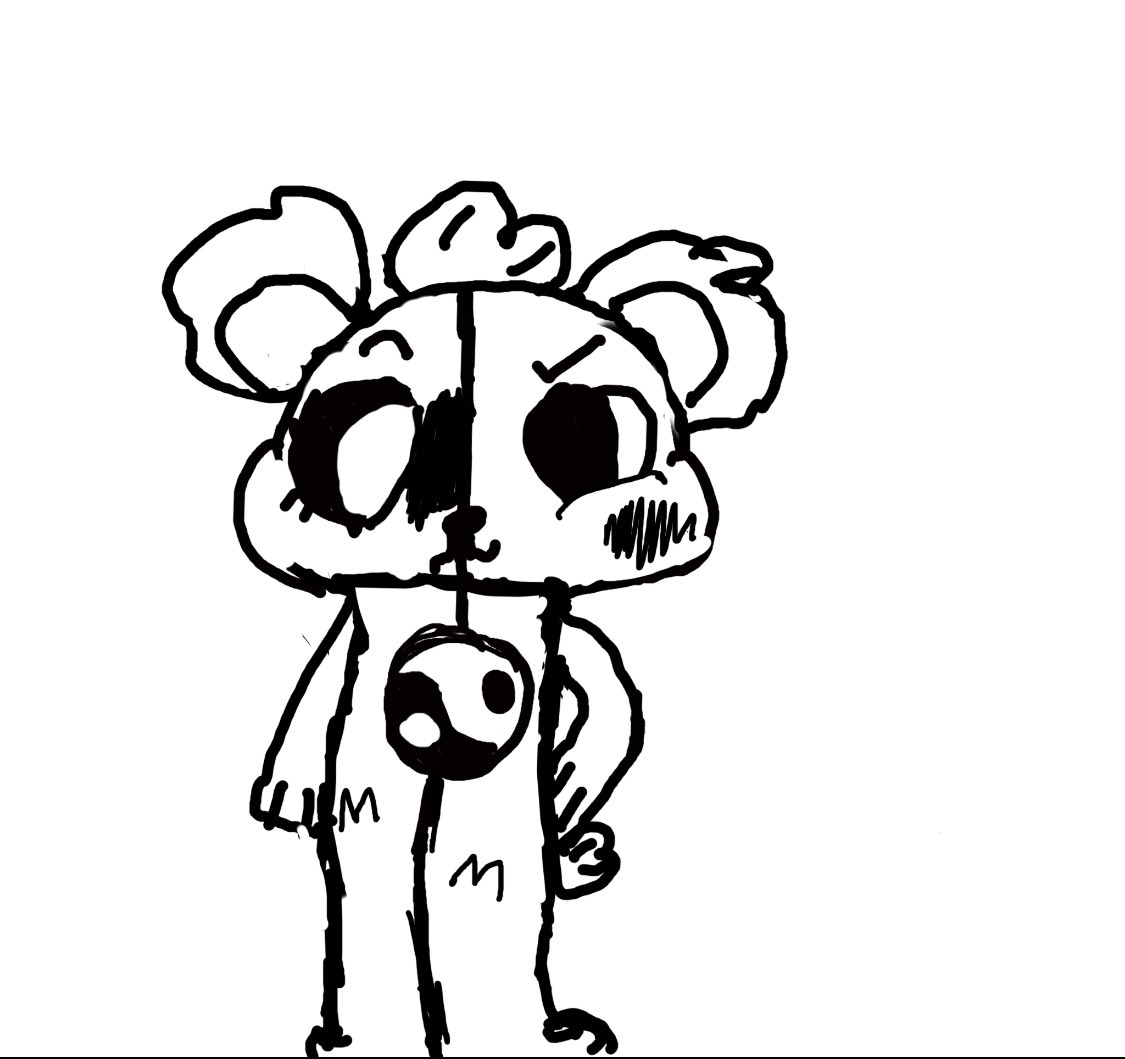 my 10 year olds remix of my pfp <a href="/killabearsnft/">KILLABEARS 🐻</a> 🖤🖤🖤