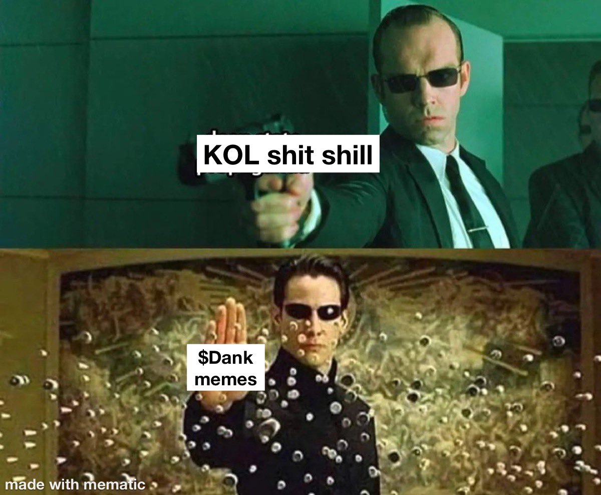 ItzFlatYo's tweet photo. Come join the cult who hates farmers as much as you do
$Dank memes is all organic 
All memes are $Dank memes and they’re being posted all over the TL every day
Come front run the wave of the first multi cycle solana meme token as we flip the total memecoin market cap

GPwwihLa1w9Qsz27SmNrj7aLVnE7pr2cAvHe6aVVpump