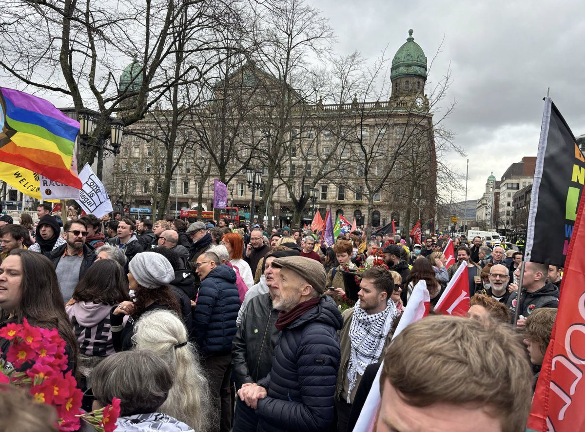 Spoke at the anti racism rally in Belfast. 
There can be no place for hate or prejudice in our city. We know our history and the impact of racism with No Blacks, No Dogs, No Irish.

We must stand up together against this hate and stand united in creating a better society for all.