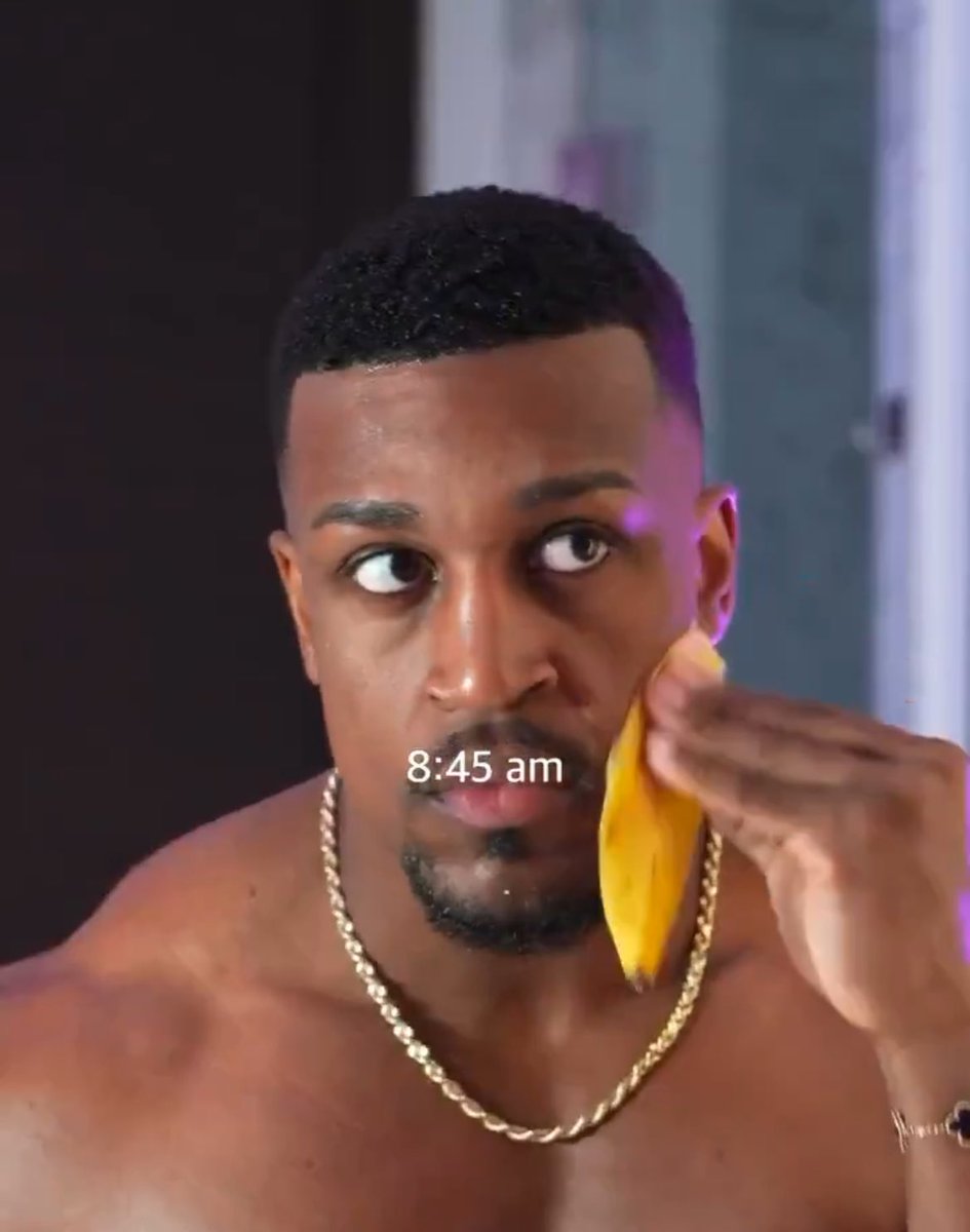 Adding ‘banana on face’ to my morning routine 🤣