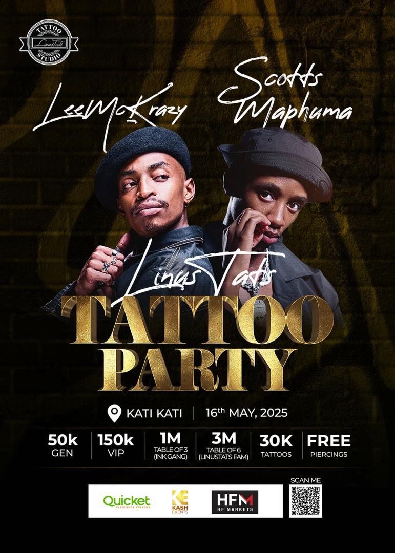 It’s finally happening 🇺🇬🇿🇦

Scotts Maphuma X LeeMcKrazy.

16.05.25 - Kati Kati Grounds.