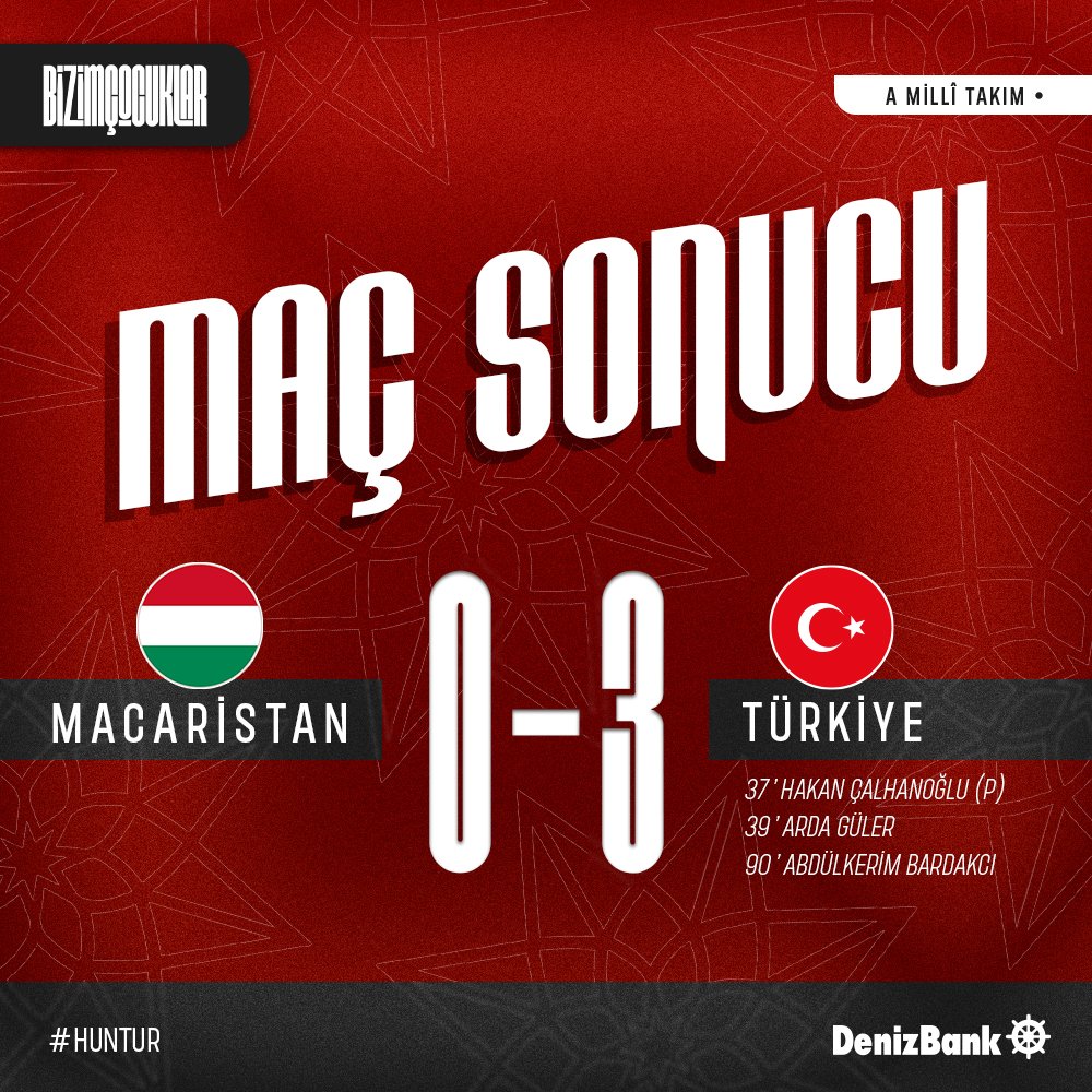 Mahmutkayao's tweet photo. @MilliTakimlar 
Puskas Arena'da galibiyet bizim! 😎

Macaristan 0-3 Türkiye
#türkiye #BizimCocuklar https://t.co/qAzRsV8bKA