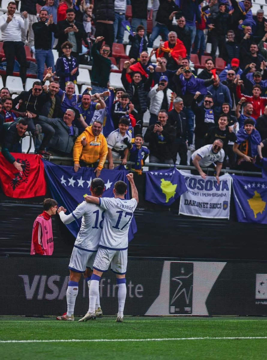 kosovarfootball's tweet photo. Hat-trick tonight 3๏ธโฃ
Kosovoโs all-time top scorer with 31 goals in 60 matches. ๐
Promotion to League B โ
Thank you, Vedat Muriqi! ๐ฝ๐ฐ๐ดโโ ๏ธ
#ISLKOS | #NationsLeague | #UNL https://t.co/ohvYWXIDN2
