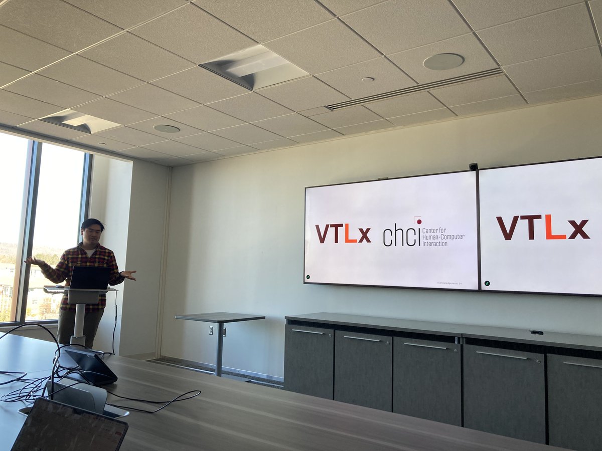 CHCI_VT's tweet image. Great talks from Manhua Wang and Sidney Wong!