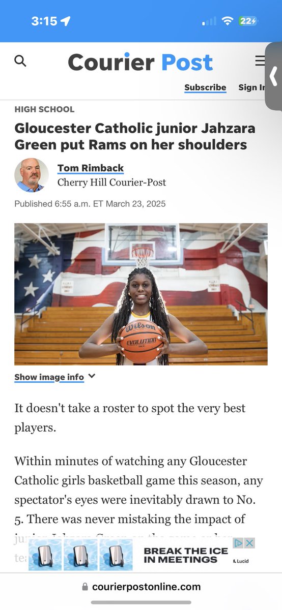 Jahzara (@z_hoops5) on Twitter photo Thank you to the Courier Post and <a href="/gcladyramsbball/">Gloucester Catholic Girls Basketball</a> for putting me in the position to receive this honor! Thank you to the Courier Post and <a href="/gcladyramsbball/">Gloucester Catholic Girls Basketball</a> for putting me in the position to receive this honor!