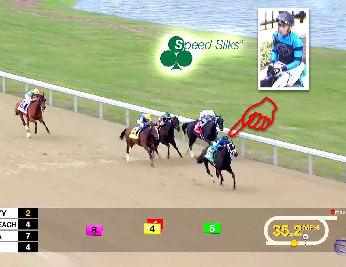 WINNERS WEAR SPEED SILKS®! <a href="/resracingky/">Resolute Racing</a>'s DANA'S BEAUTY takes the $250K Latonia Stks at <a href="/TurfwayPark/">Turfway Park Racing & Gaming</a>, w/jockey <a href="/JJHernandezS19/">Juan jose hernandez</a> in <a href="/SpeedSilks/">Speed Silks</a> brand jockey silks. Trainer Mike Maker. Made with patented Aero Dimplex® fabric to cut drag: if you're not racing with Speed Silks, YOU'RE