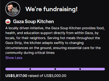 Was fantastic and inspirational to follow the <a href="/LosRatoneslol/">LosRatones</a>  journey, a huge thank you to the whole community that swung by and helped me exceed my wildest expectations

My goal was to reach 1k and match it but we hit 5.817 USD together for a great cause that is close to heart