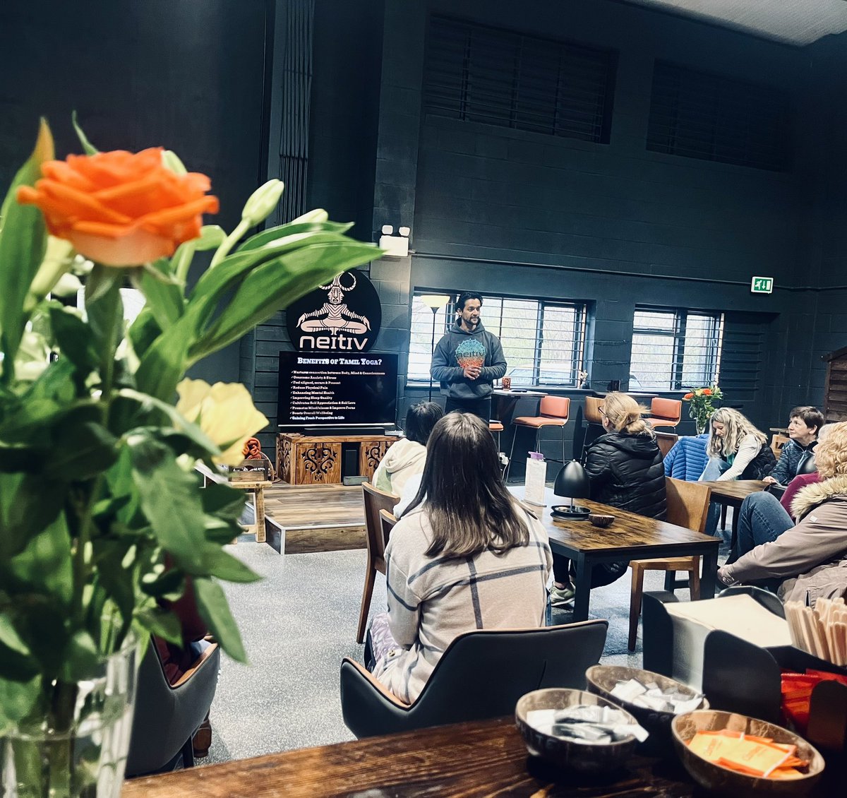 NeitivUk's tweet photo. What a wonderful Sunday! Today, we successfully hosted our very first Neitiv Sangam – Meet &amp; Greet Workshop for our Neitiv Yoga family. We are delighted that everyone had a fantastic time connecting and sharing this special experience together! #hereford #tamilyoga https://t.co/6jNq7bgr4b