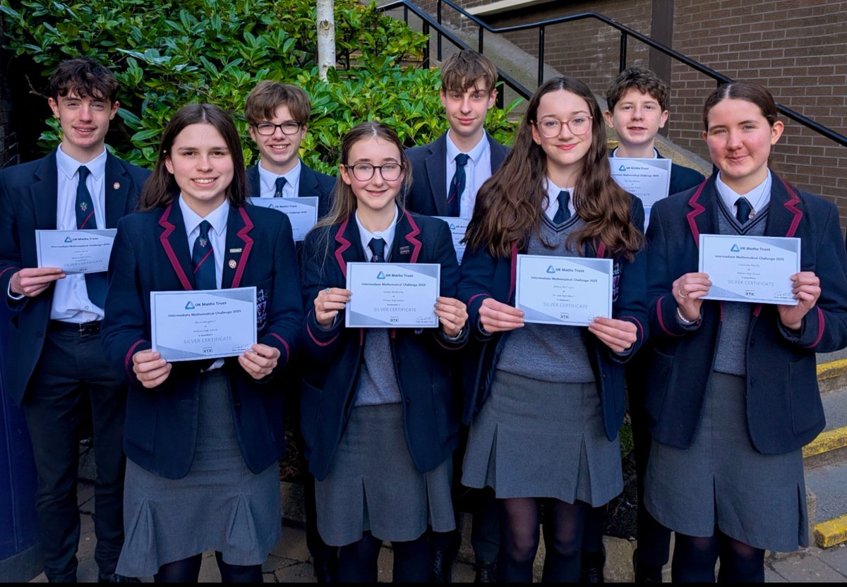 WallaceHigh's tweet image. Congratulations to Year 11 and 12 pupils who were awarded certificates in the recent UKMT Intermediate Maths Challenge. Special mention goes to Kate (Y11) and Kyle (Y12) for achieving a Gold certificate. 

#WHSMaths #UKMT #SuperCurricular #Leading