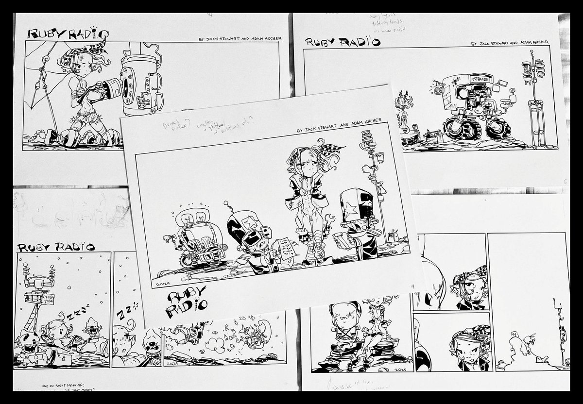 Jack_Stewart's tweet image. A #RubyRadio #ink (by @AdamArcherArt)!

#RubyRoxx 

#characterdesign #character #characterart #CharacterCreation