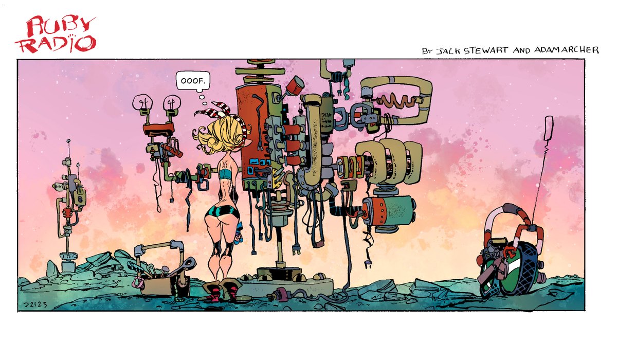 Jack_Stewart's tweet image. Life is complex.  
Ruby's here to help.

#RubyRadio 
#RubyRoxx 

Single Serving Comics with @AdamArcherArt!