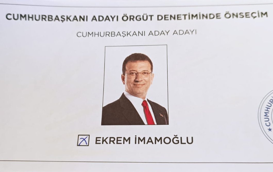 Bugün 14 milyon 850 bin kişi,
hiçbir mecburiyeti olmaksızın,
millet iradesine, Cumhuriyet'e, demokrasiye, adalete sahip çıkmak için sandıklara gidip Ekrem İmamoğlu'na oy verdi.

Seni Cumhurbaşkanı Yapacağız.✊
<a href="/ekrem_imamoglu/">Ekrem İmamoğlu</a>