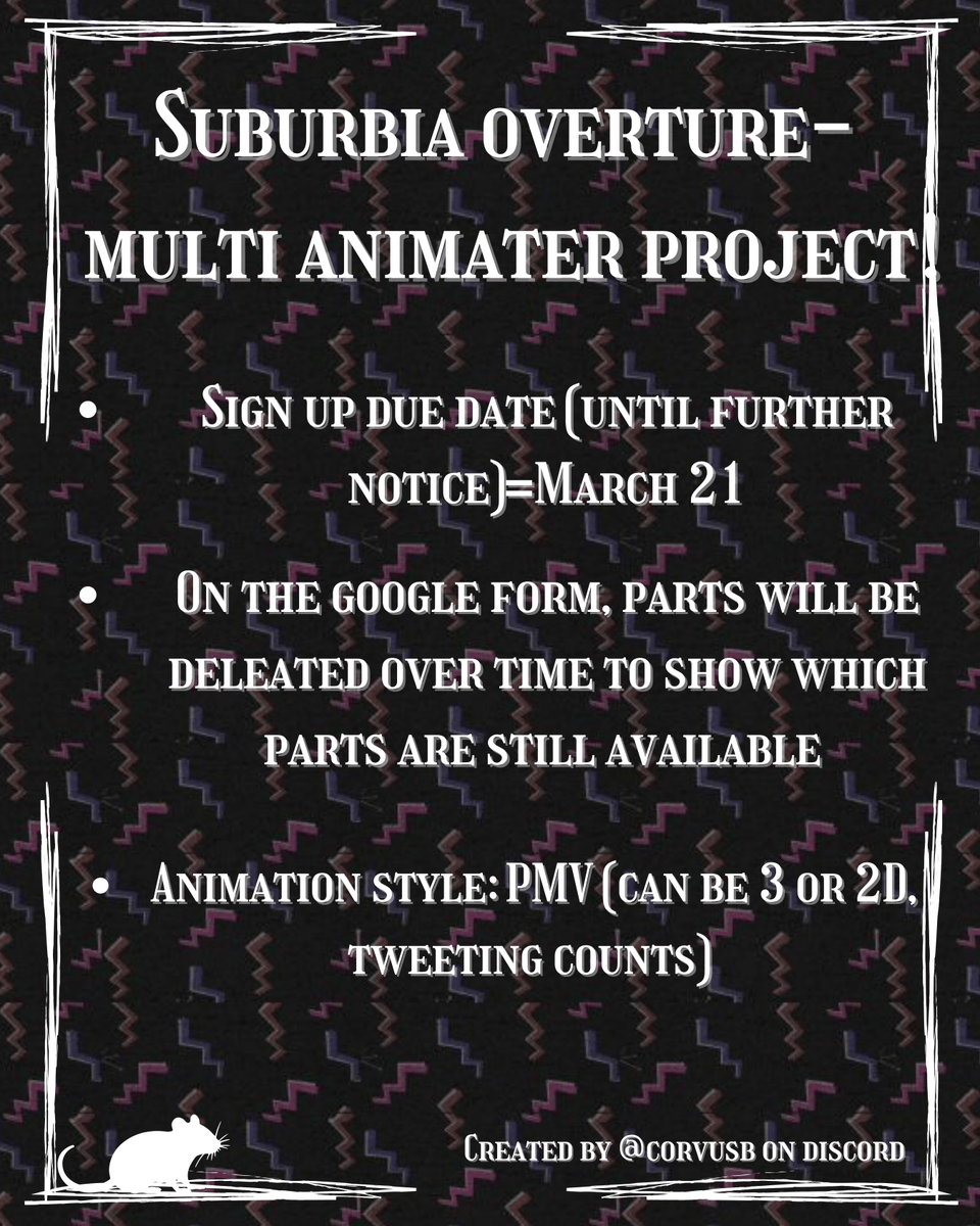 Corvus5892's tweet photo. Update: Signups are open until all spots are filled. Currently we are 30% there #willwood #willwoodandthetapworms #multianimatorproject #animation https://t.co/mV0RERRUjP