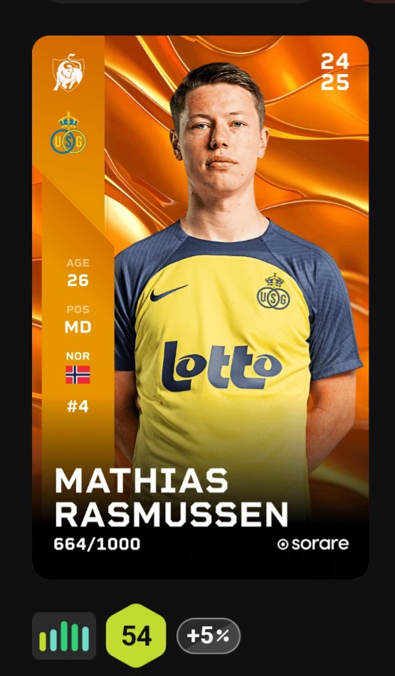 🎁Sorare Giveaway 🎁

🇧🇪 Rasmussen (MD) 🟨

📌 Rules:

1⃣Follow <a href="/Gibo1991254565/">Gibo91</a> 
2⃣Like and retweet
3⃣Comment with your Sorare nick

🗓️Close 26 March, the winner will be drawn on 27th

⚽️Good luck !🥅

<a href="/Sorare/">Sorare</a> 

#sorare #soraregiveaway