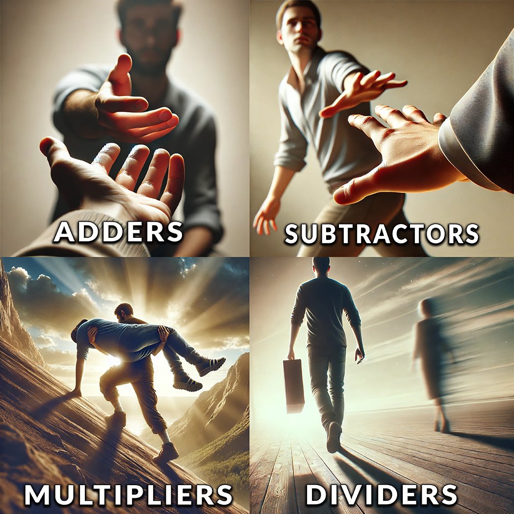 GrindwithChris's tweet image. 🧱 Intro Post: The Power of People

Your circle shapes your future.
Some add, some subtract, some multiply, and some divide.

This 4-part series helps you identify each one—and what to do about it.

Start here:

🔗 mcmanusventuresllc.com/power-of-people

#PowerOfPeople #grindwithchris