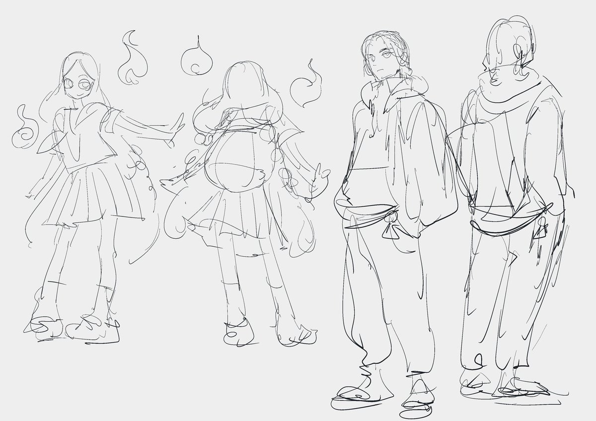 次あたり作りたい人たちをざかざか描いてみる 