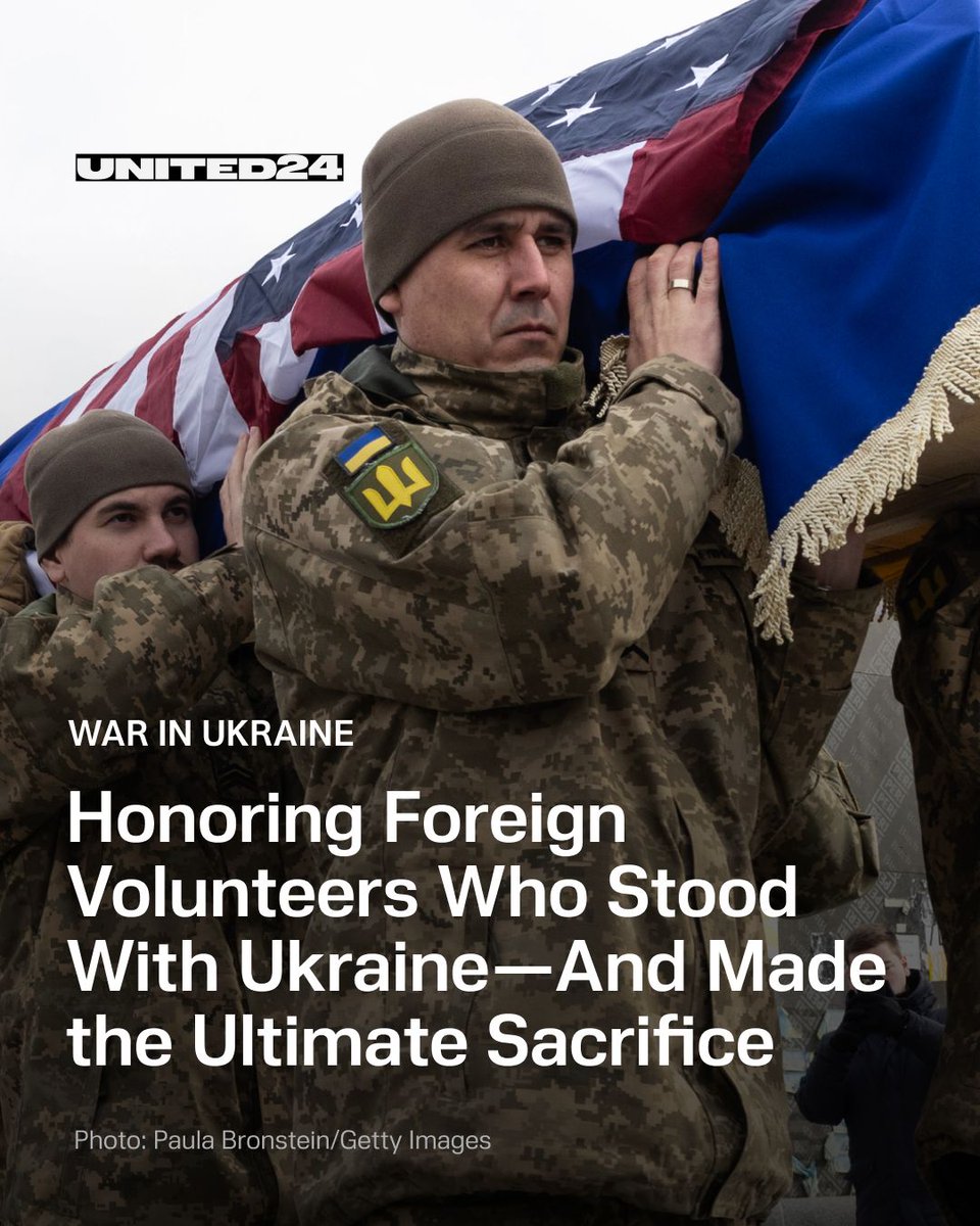 🕯️ They left behind their homes, families, and safety to stand with Ukraine in its darkest hour.

As medics, volunteers, and soldiers, they risked everything against Russian aggression—some paying the ultimate price. 

(1/16)