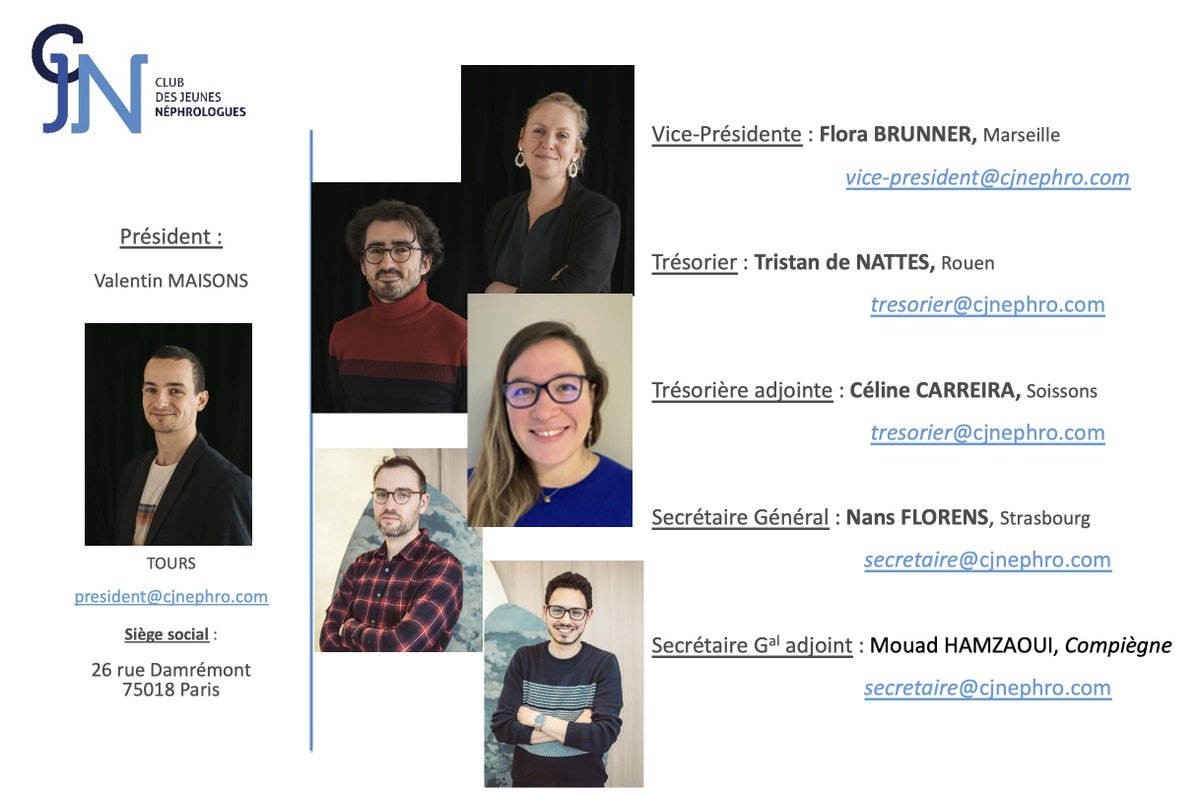 📷Nous avons le plaisir de vous présenter le nouveau bureau du #CJNeph élu lors de l'assemblée générale d'Aix-en-Provence !📷
Merci à ceux qui nous quittent.
Bienvenue aux nouveaux membres du CS !
