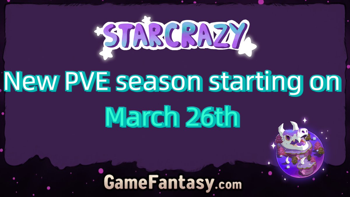 GameFantasyOFFL's tweet photo. #StarCrazy News!!!🙌🌎🌍🌟

It is PVE season again, StarCraziers❗️❗️
Get your Starz ready on March 26th👊👊

Who will be the PVE king this season👑👑

#GameFi #PlayToEarn @IoTeX_Community @iotex_io https://t.co/w4k25RYfq7