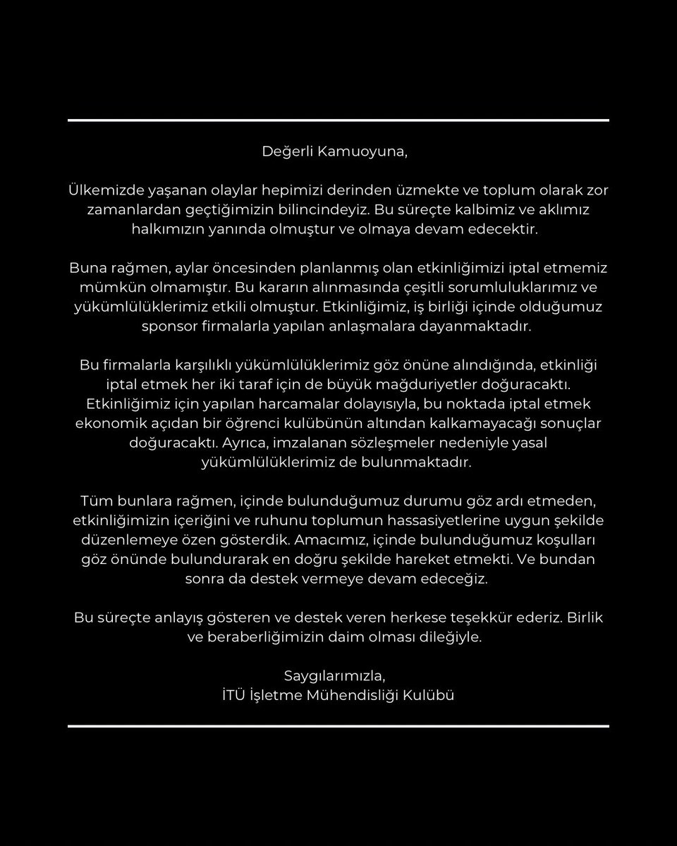 İTÜ İşletme Mühendisliği Kulübü (@ituimk) on Twitter photo 