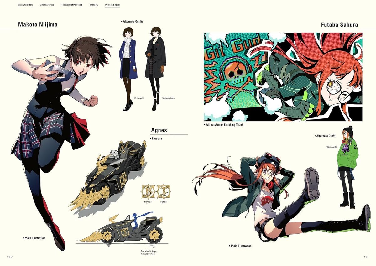 Wario64's tweet image. Persona 5 + Persona 5 Royal: Official Design Works hardcover book is $62.20 on Amazon (544 page) amzn.to/46rAqe6 #ad