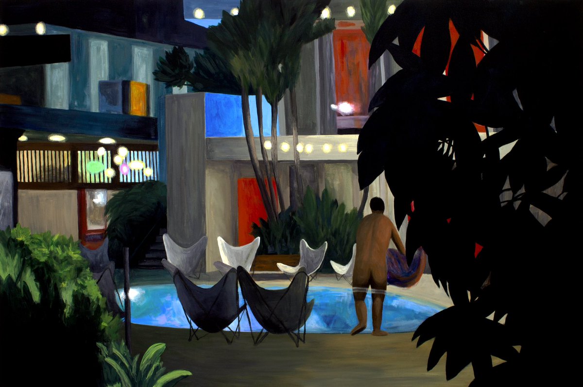 unauthorized pipebath at the Phoenix
24” x 36” acrylic on canvas