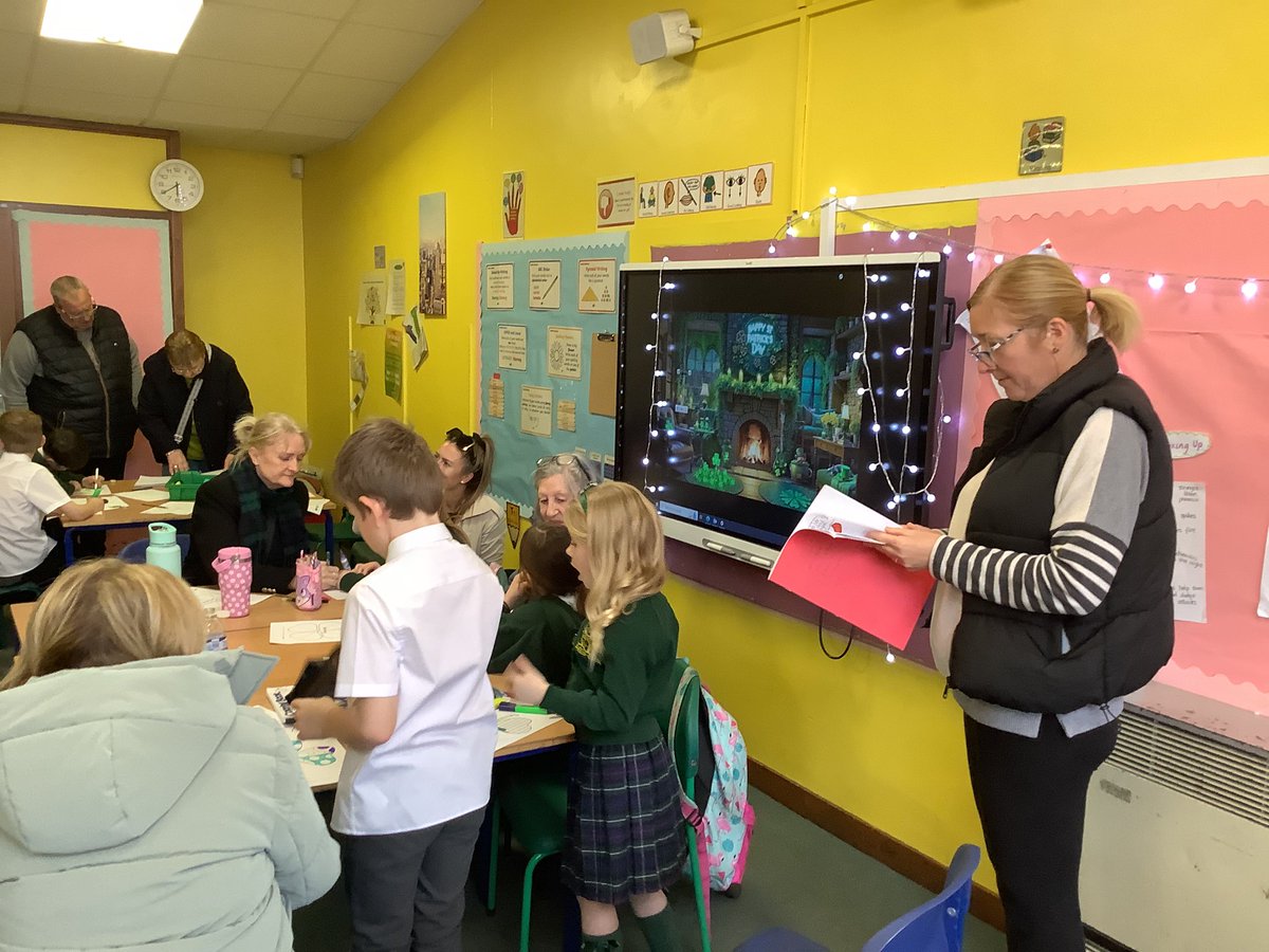 We really enjoyed welcoming our lovely grandparents to see us  in our classroom #stPatricksDay2025 #grandparents