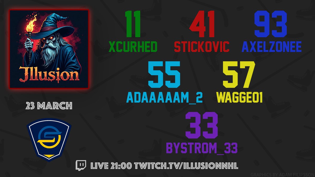 Last round before the playoffs! The #1 spot is in our hands, though hard opponents. 

🆚 vNexc Academy
🏆 <a href="/eHockeySM/">SM eHockey</a>