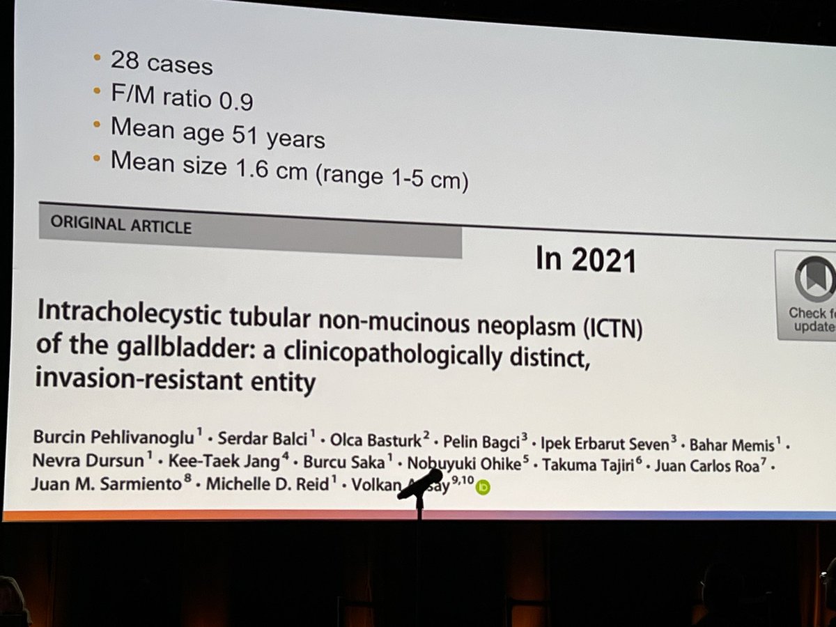 Mvgs1706's tweet photo. Dr. Pehlivanoglu on ICTNs of gallbladder! #PBPS #USCAP25 https://t.co/TetWuSrUTX