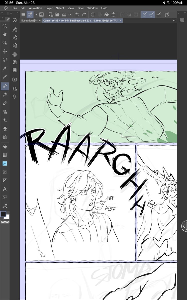 Small preview of a new haikaveh comic I'm working on :)