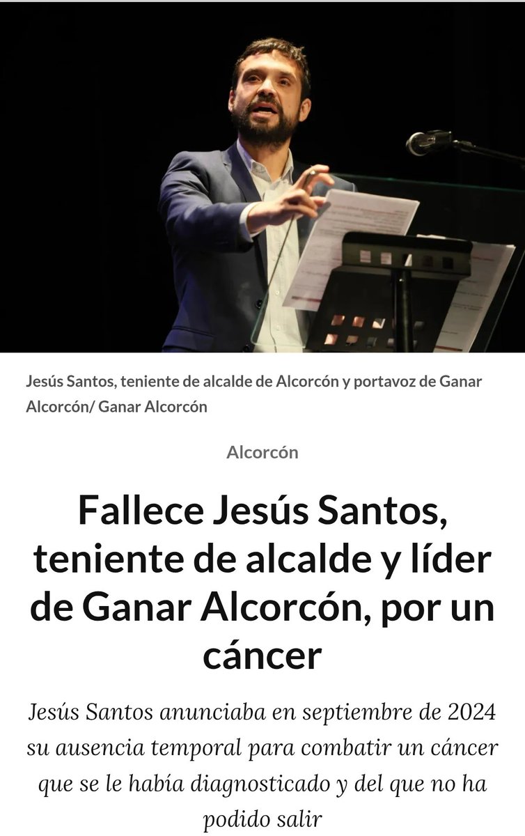 Daniel Ripa (@daniel_ripa) on Twitter photo ¡Hasta siempre hermano!
<a href="/jesussantosalc/">Jesús Santos Gimeno</a> fue un referente de la clase trabajadora, de los que hizo política de forma diferente. En Asturies, en no pocas veces, nos influyó tu estilo y tus convicciones y siempre te miramos con admiración. Te echaremos mucho de menos. 😢 ¡Hasta siempre hermano!
<a href="/jesussantosalc/">Jesús Santos Gimeno</a> fue un referente de la clase trabajadora, de los que hizo política de forma diferente. En Asturies, en no pocas veces, nos influyó tu estilo y tus convicciones y siempre te miramos con admiración. Te echaremos mucho de menos. 😢