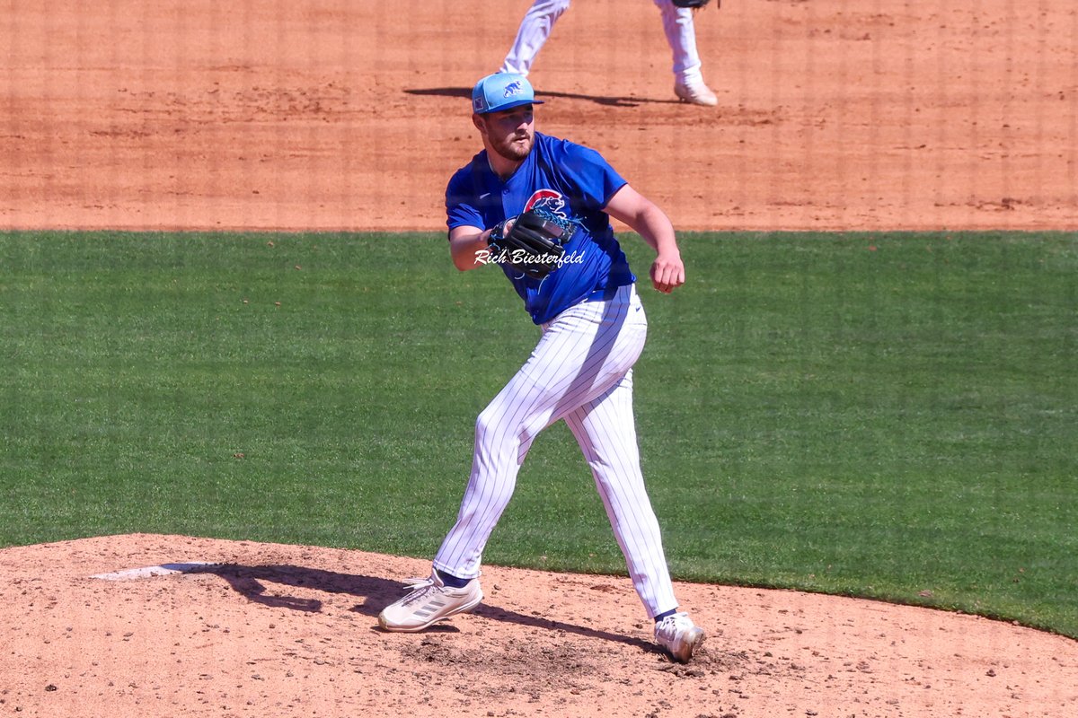 The first appearance in a major league game for <a href="/Luke_L23/">Luke Little</a> on Friday. It had been 7+ months since his last big league appearance. Good to see him healthy and back on the mound! #Cubs #ST2025