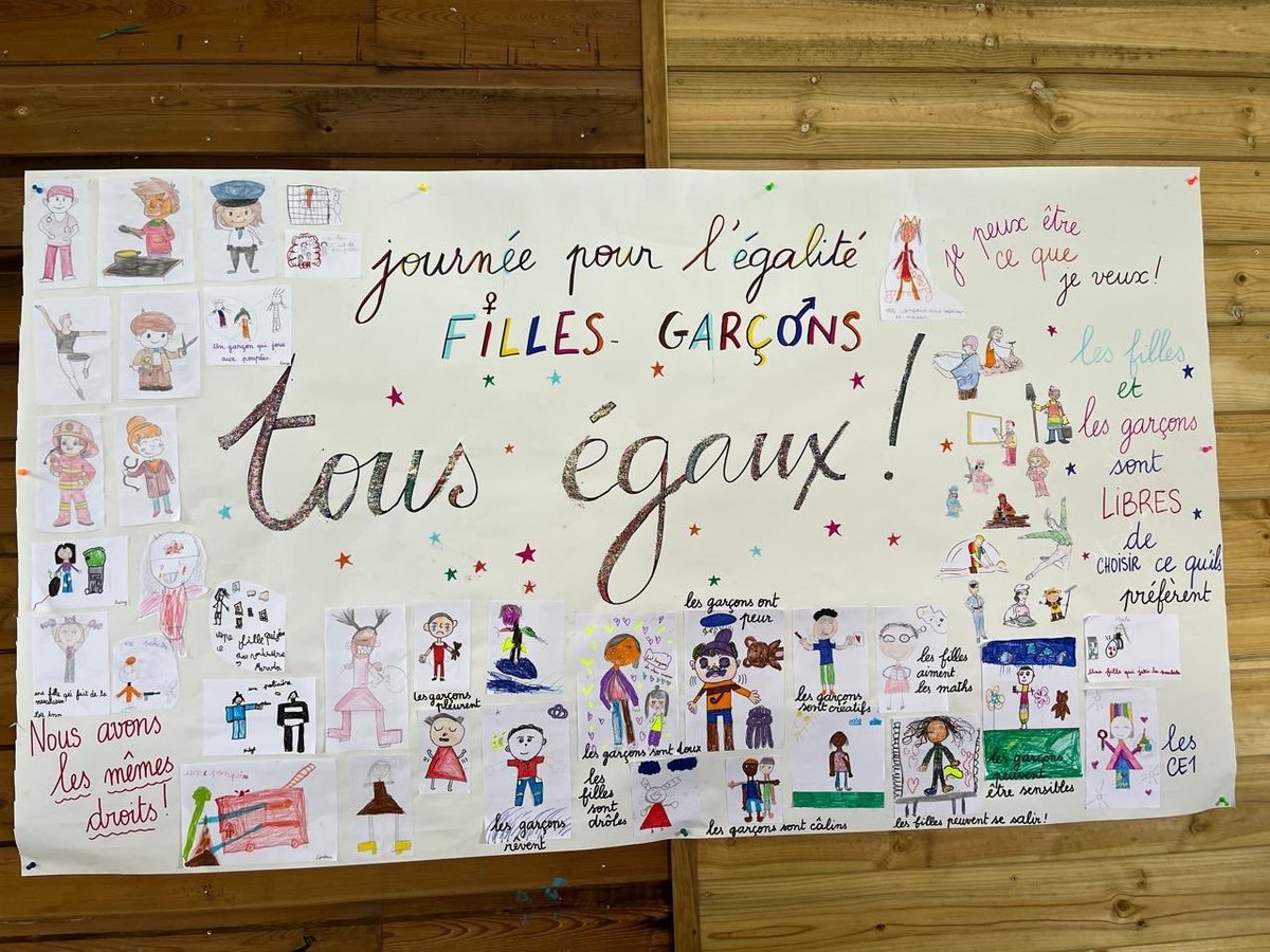ÉGALITÉ FILLE   GARÇON.                                  Un engagement de toute l’équipe de l’école Ary Payet à saint -André