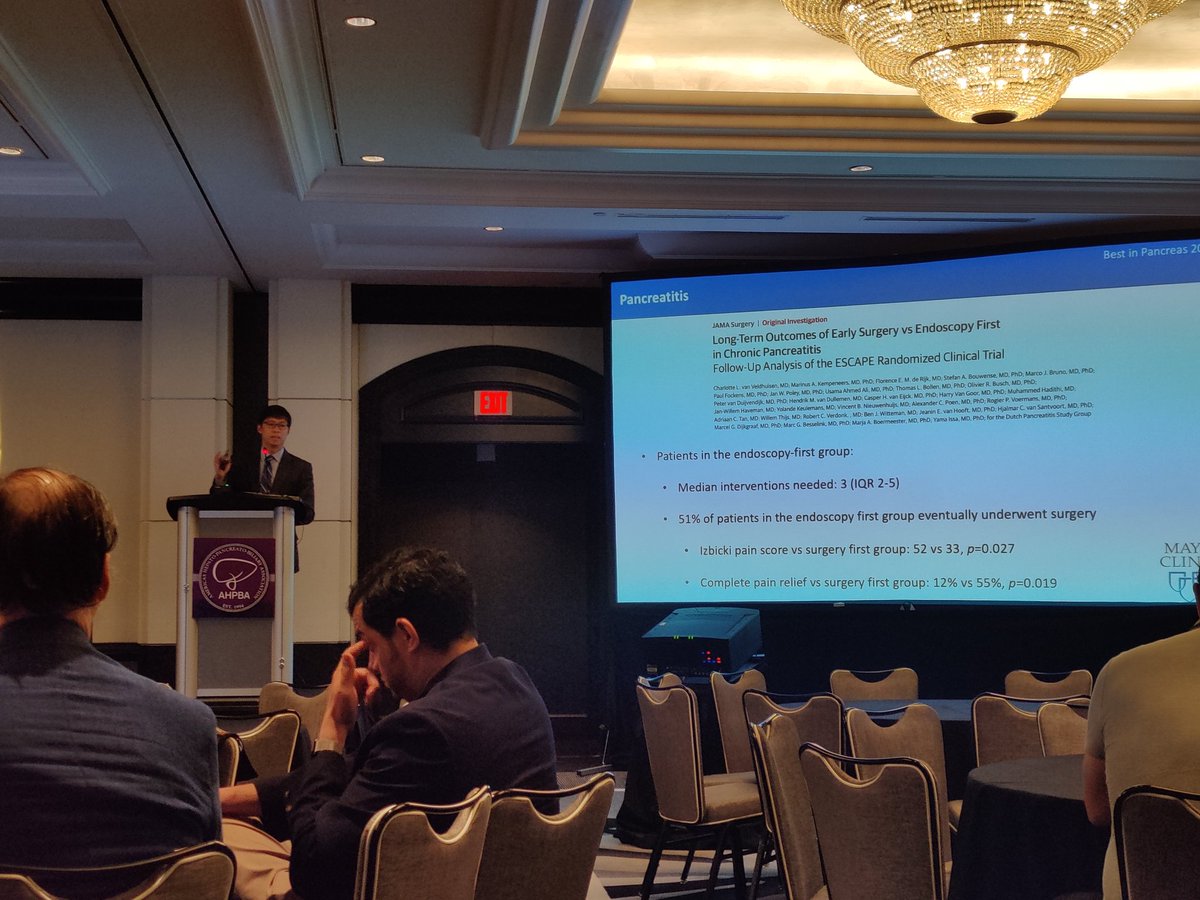 Tan Po Hong (@tanpohong2) on Twitter photo Amazing talk from the best mentor! <a href="/ZhiVenFongMD/">Zhi Ven Fong, MD MPH DrPH</a> from <a href="/MayoAZSurg/">Mayo Clinic AZ Department of Surgery</a> on the best papers of the year for #pancreas at #AHPBA2025 !
1. ESCAPE Trial for chronic pancreatitis
2. PANDORINA trial for drain - distal pancreatectomy
3. EUROPA/DIPLOMA/PORTAL trial on Robotic Vs open PD! Amazing talk from the best mentor! <a href="/ZhiVenFongMD/">Zhi Ven Fong, MD MPH DrPH</a> from <a href="/MayoAZSurg/">Mayo Clinic AZ Department of Surgery</a> on the best papers of the year for #pancreas at #AHPBA2025 !
1. ESCAPE Trial for chronic pancreatitis
2. PANDORINA trial for drain - distal pancreatectomy
3. EUROPA/DIPLOMA/PORTAL trial on Robotic Vs open PD!