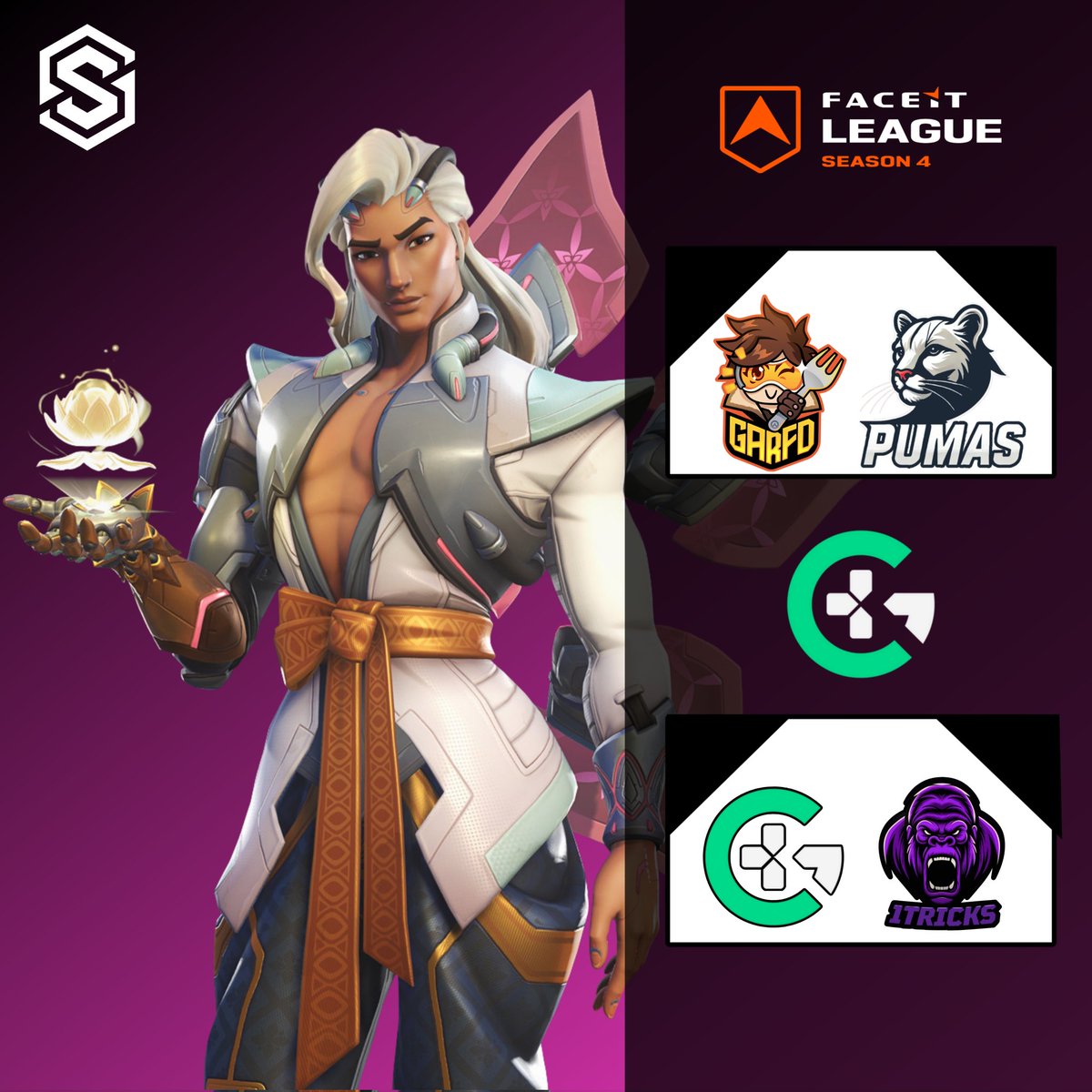 <a href="/Bullskunk/">Jeff 🐂🦨</a> chega em terras tupiniquins para dar voz aos últimos classificados das playoffs!
E Mano Xand para os titãs da <a href="/ConsoleGamingLG/">CGL</a> SA!

20H - <a href="/garfoplayer/">Garfo</a> vs <a href="/PumasOW/">Pumas</a>
<a href="/FACEIT_OW/">FACEIT Overwatch</a> Master
twitch.tv/bullskunk 

20H - <a href="/1tricks_ow/">1Tricks</a> vs Tio Cola 
CGL SA
twitch.tv/manoxand