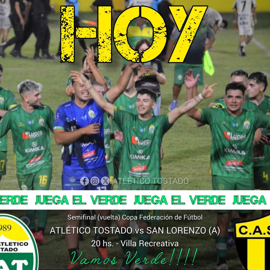 🇳🇬⚽️🏆 COPA FEDERACIÓN

📌 SEMIFINAL (Vuelta)

✅ Permitido llevar equipo de mate 
✅ Permitido llevar sillones 
✅ Buffet para el local y el visitante

⏰ Boleterías abiertas desde las 19:00hs.