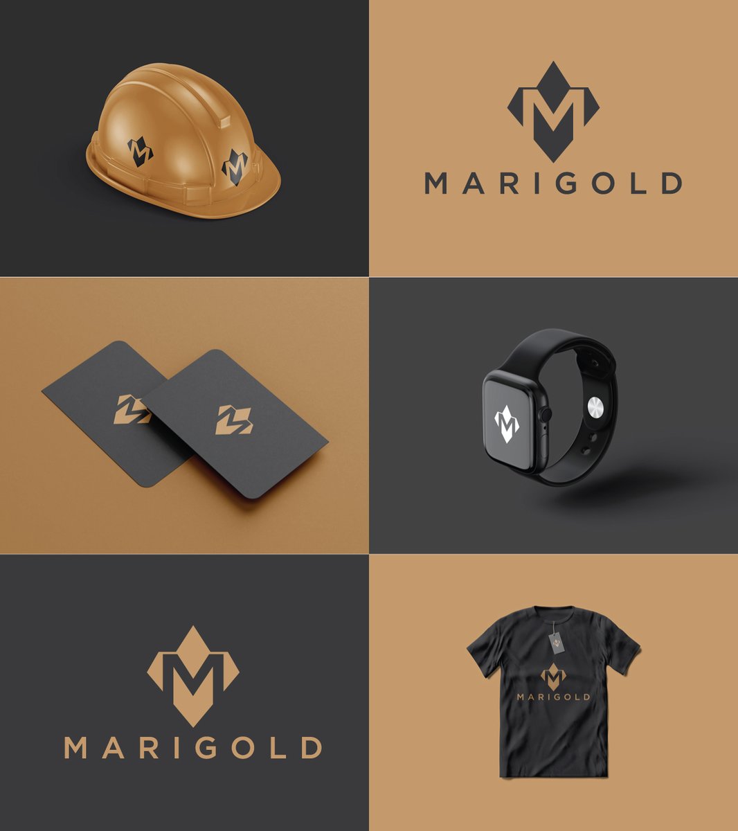AzmirSm's tweet image. M gold logo by Md Azmir  dribbble.com/shots/25810935…