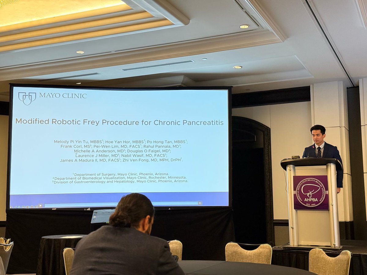 Tan Po Hong (@tanpohong2) on Twitter photo Honored to be able to present in my first AHPBA! #AHPBA2025 Huge thanks to my mentor <a href="/ZhiVenFongMD/">Zhi Ven Fong, MD MPH DrPH</a> and <a href="/MayoAZSurg/">Mayo Clinic AZ Department of Surgery</a> for the opportunity!
Also shoutout to <a href="/DillonCheung/">Dillon Cheung</a> on his oral presentation!! Honored to be able to present in my first AHPBA! #AHPBA2025 Huge thanks to my mentor <a href="/ZhiVenFongMD/">Zhi Ven Fong, MD MPH DrPH</a> and <a href="/MayoAZSurg/">Mayo Clinic AZ Department of Surgery</a> for the opportunity!
Also shoutout to <a href="/DillonCheung/">Dillon Cheung</a> on his oral presentation!!