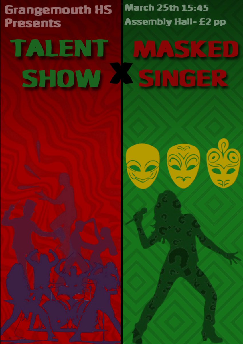 ‼️🚨‼️🚨Reminder that tickets for the masked singer / talent show are still on sale tomorrow!! £2 and available from the office or school captains at break and lunch 🚨‼️🚨‼️