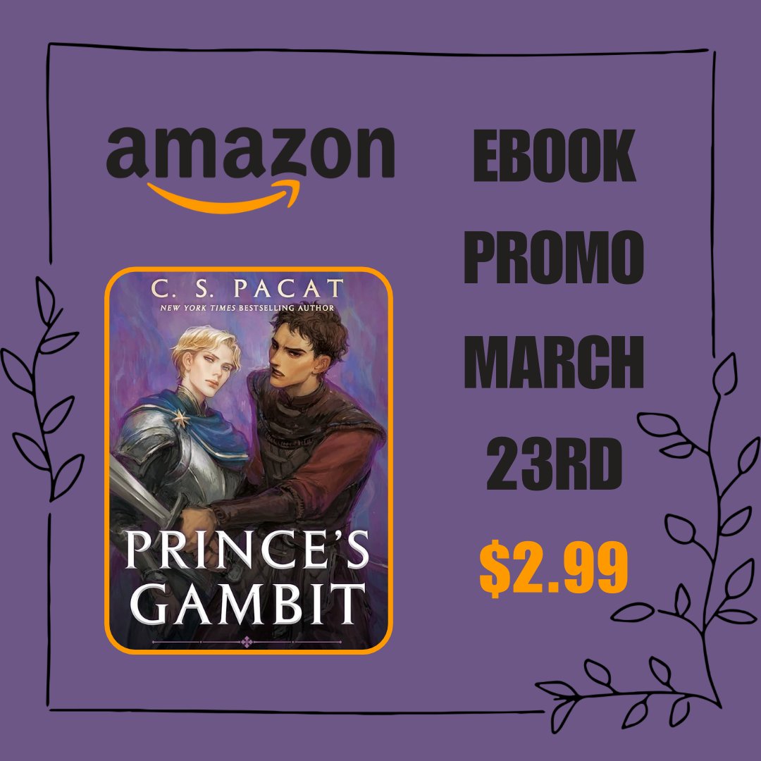 DEAL ALERT! Amazon is featuring #PRINCESGAMBIT for an ebook promotion on March 23 for $2.99. Follow the link to grab it: shorturl.at/mM5GF